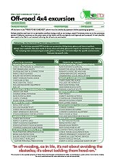 HRETDs pre-trip off-road 4x4 driving checklist