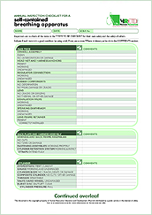 HRETD's annual breathing apparatus inspection checklist