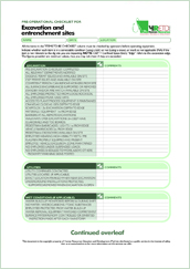 HRETDs excavation inspection checklist