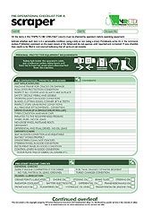 HRETDs pre-operational scraper checklist